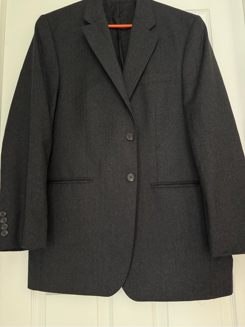 Lauren Ralph Lauren Men's Wool Cashmere Suit 40L Dark Charcoal Gray EUC
